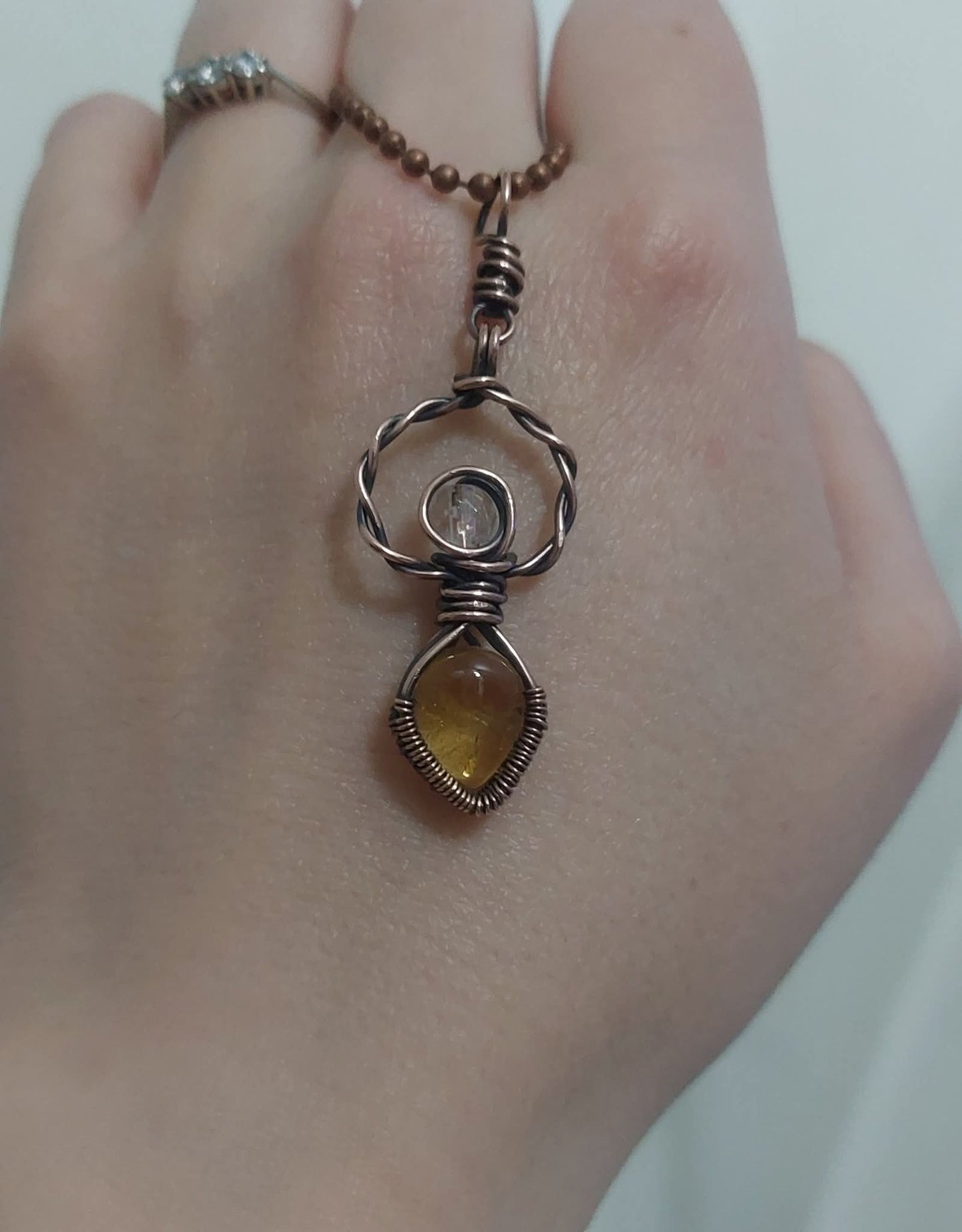 Citrine & Faceted Quartz Goddess ✨️