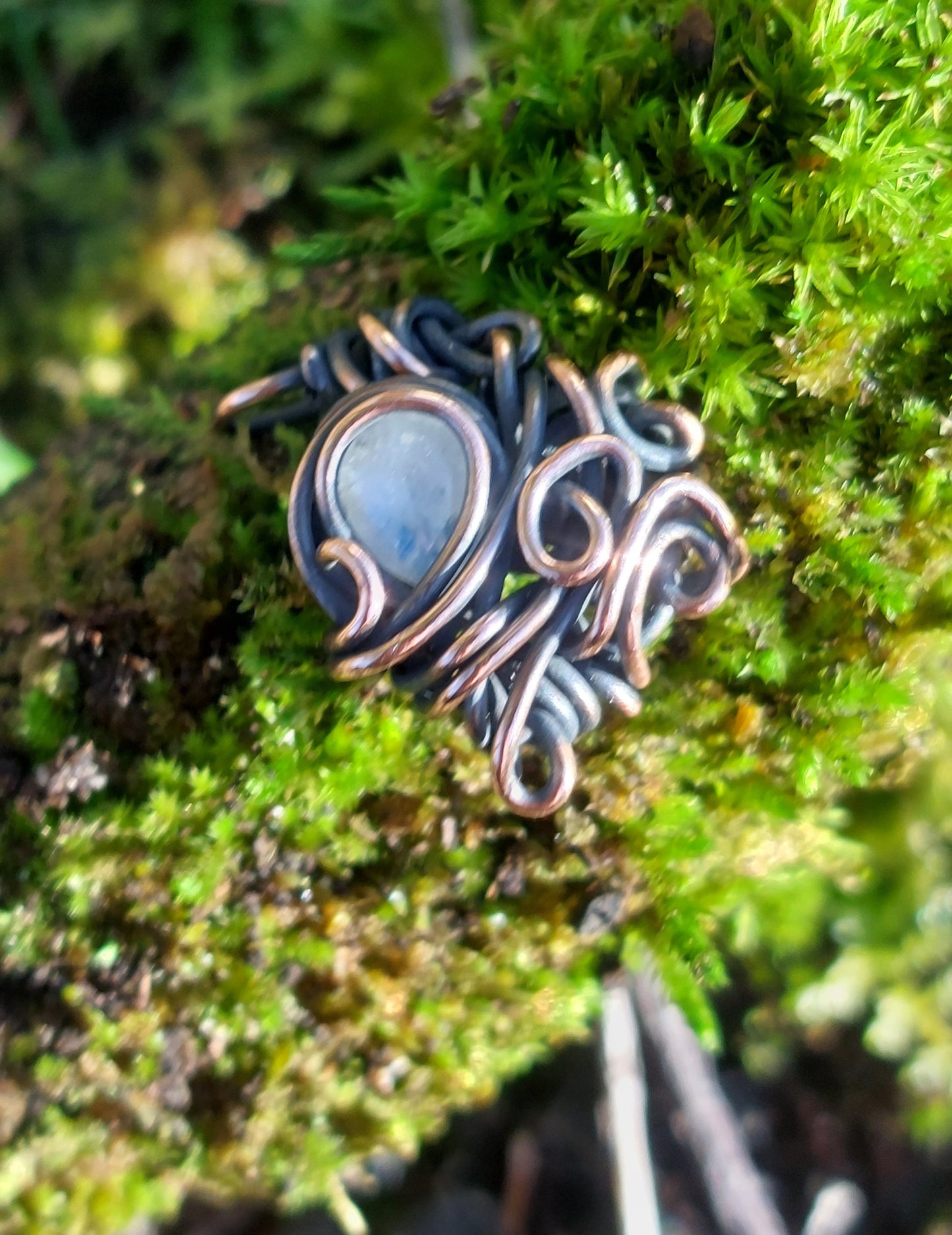 Copper Moonstone Heart Valentines Collection