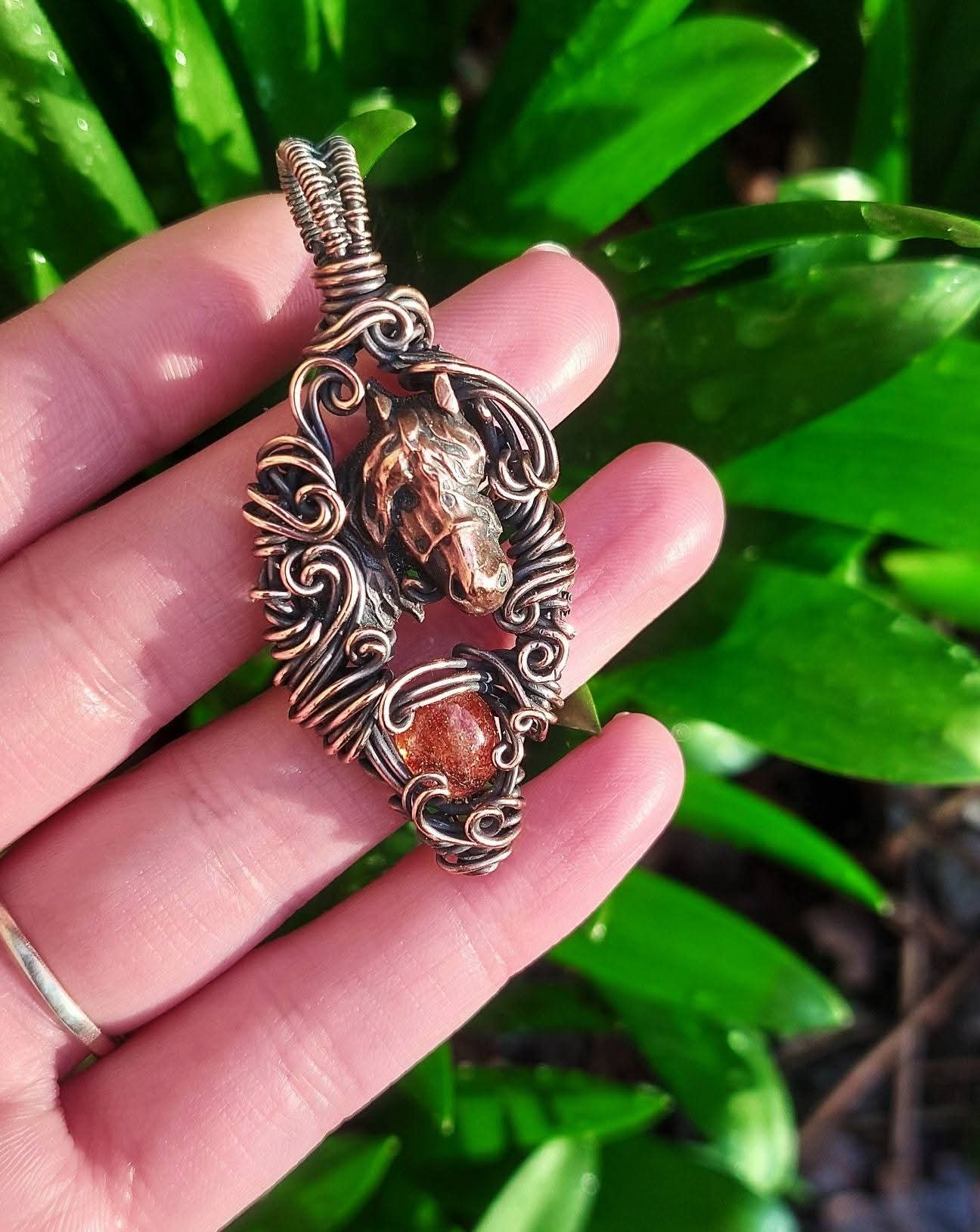 Fire Horse With Sunstone✨️