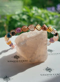 Multistone Gemstone Bracelet In Healing Copper Fully Adjustable #8