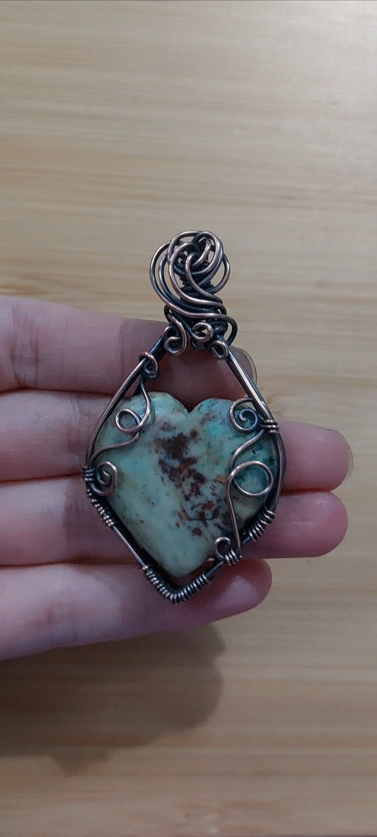 Chrysophrase Heart Energy Token