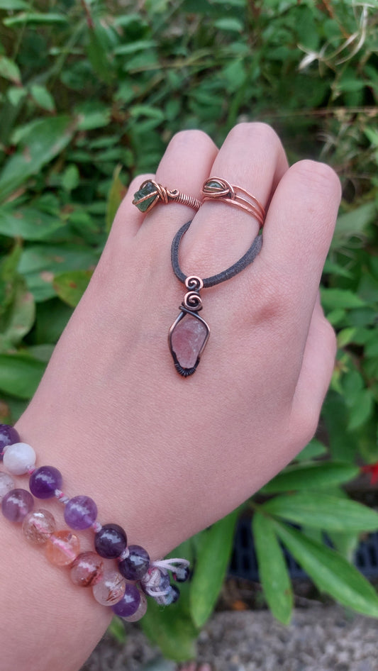 Strawberry Quartz In Copper