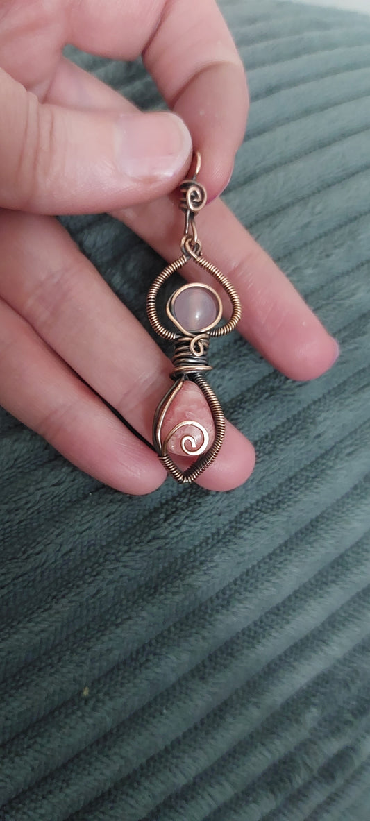 Rhodochrosite & Rose Quartz Goddess ✨️