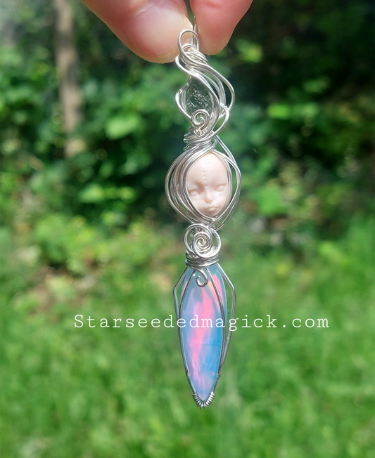 Sterling Silver Celestial Goddess Energy Token